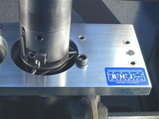 BHJ Bor-Tru Blueprinting Fixture Closeup In Use