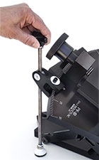 BHJ Compound Angle Piston Vise Fine Adjustment Attachment Detail